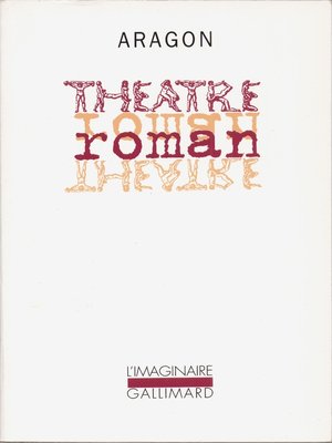 cover image of Théâtre/Roman